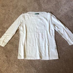 Ralph Lauren 3/4 sleeve shirt